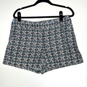 LOFT Linen Cotton Floral Shorts Women's Size 8